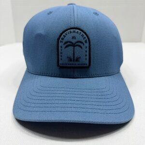 Travis Matthew 110 Flexfit Tech Golf Hat Blue Patch Snap Back Adjustable Cap